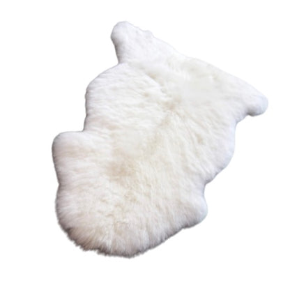 Snow Faux Sheepskin 2x3