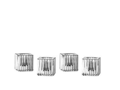 Fluted Cube Candlestick Holder