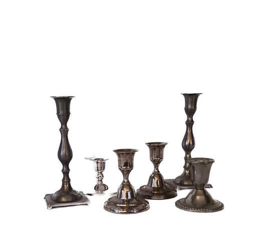 Mixed Silver Candlestick Collection