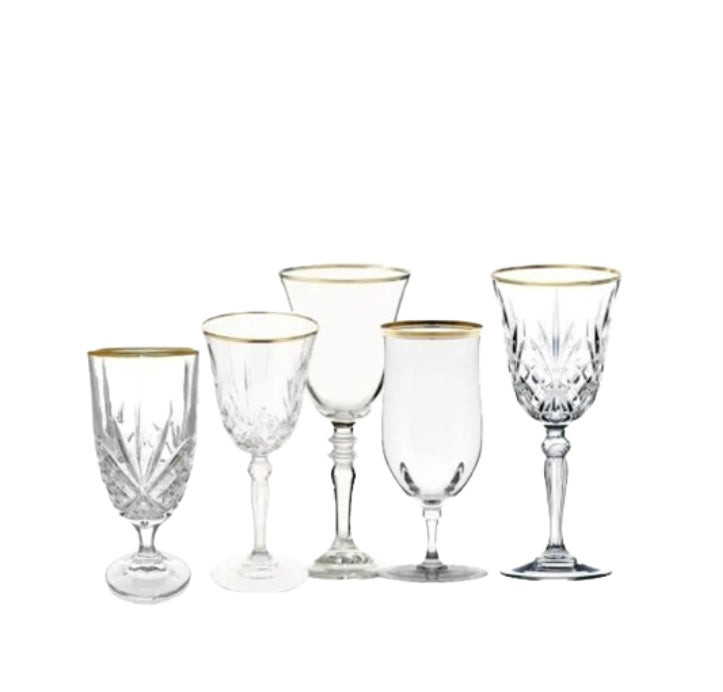 Gold Rim Goblet Collection