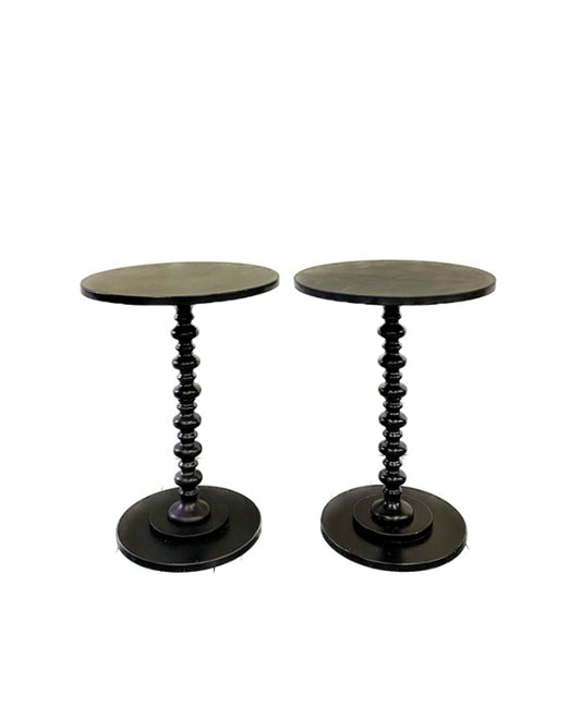 Black Spindle Side Tables