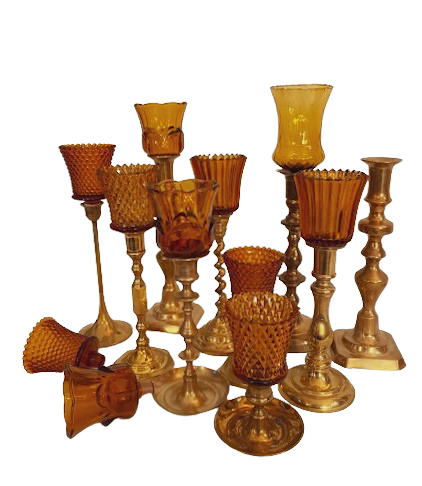 Amber Peg Votive Collection