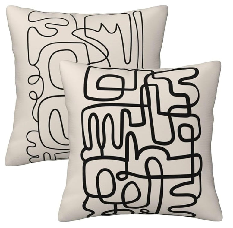 Scribble Pillow Pair